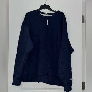 Champion Men's Dark Blue Crewneck Sweater